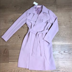 MADE FOR YOU MAUVE PINK TRENCH COAT